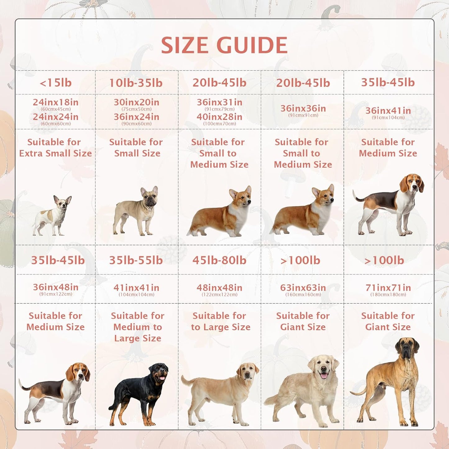 IEUUMLER Washable Pee Pads for Dogs, 2 Pack Pumpkin Pattern Reusable Waterproof Puppy Potty Pads, Non-Slip Absorbent Pet Training Pads for Playpen Crate Bed EU016 Pink Pumpkin, 24x18