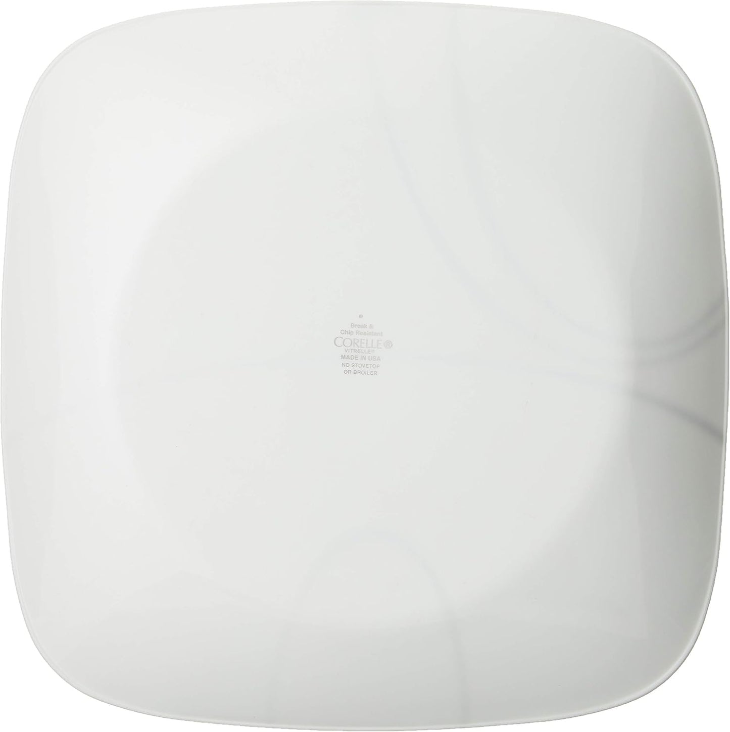 Corelle Square Simple Lines Dinner Plate Set, 6 Pack