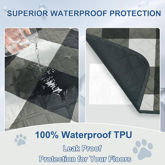 Washable Pee Pads for Dogs(2-Pack, 36"x36"),Absorbent & Leakproof Reusable Training Dog Pads Non-Slip Puppy Pads Incontinence Bed Pads for Crates, Whelping, Playpen, Bed and Floors