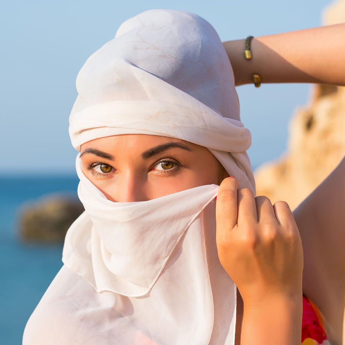 Hat To Socks Chiffon Scarf Sheer Wrap for Women