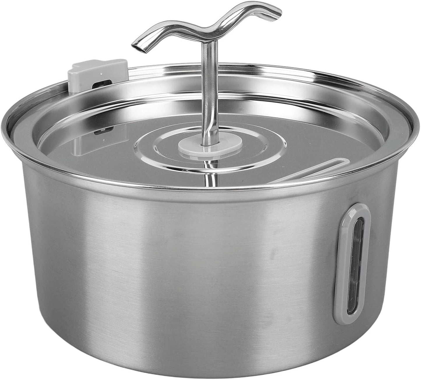 Cat Water Fountain Stainless Steel,3.2L Capacity Dog Drinking Fountain,Automatic Cat Fountain with Water Level Window, Quiet Pump, for Multiple Pets