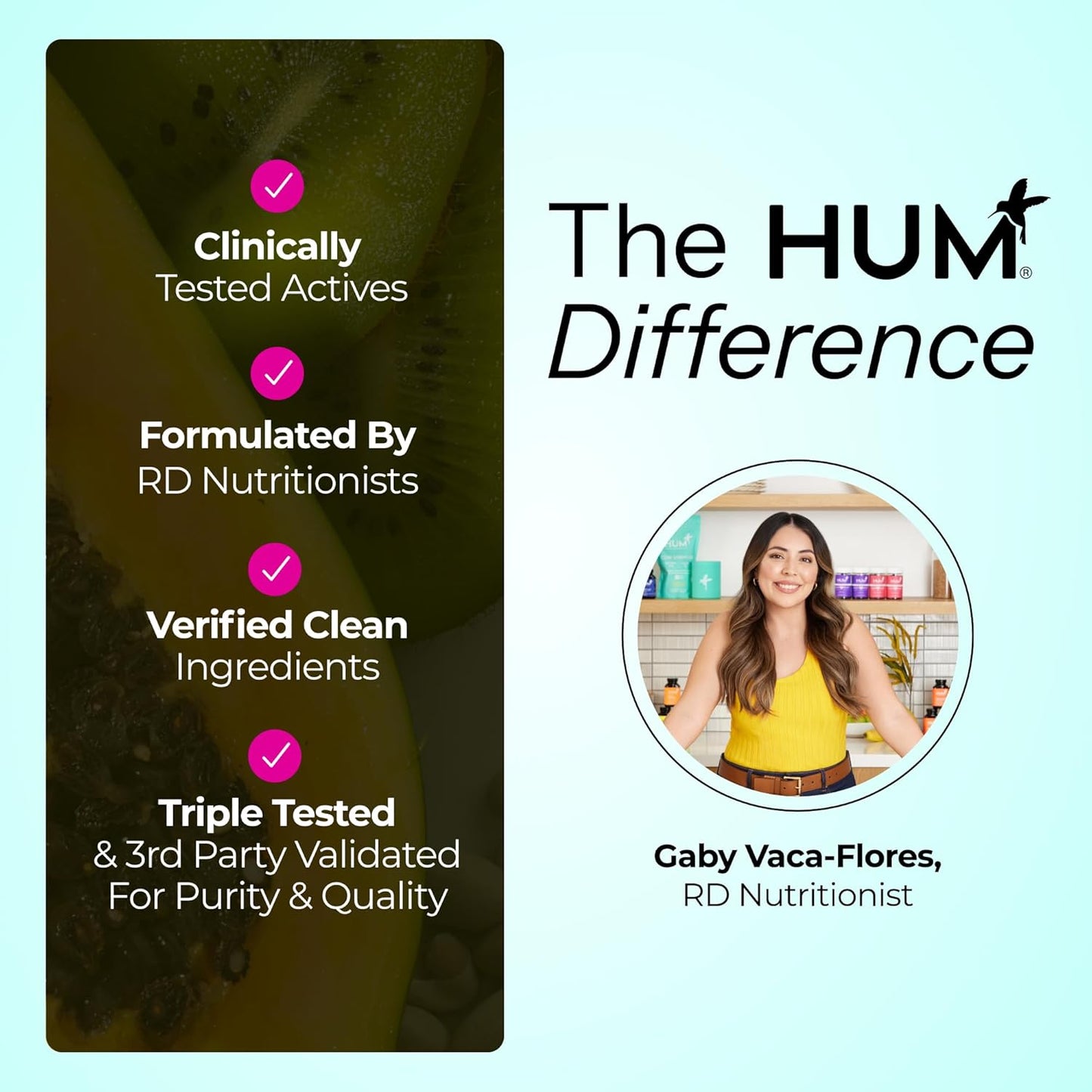 HUM Daily Cleanse Acne Supplements for Women & Men, Gentle Digestive Cleanse for Clear Skin Support, Zinc, Spirulina, Chlorella, Detoxifying Herbs, Organic Algae, Skin Vitamins Supplement, 60 Capsules
