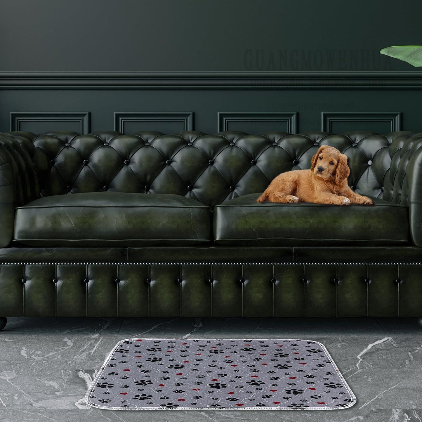 Washable Pee Pads for Dogs,4 Pack Extra Large 24"x24" Super Absorbent Reusable Puppy Pads,Non-Slip 100% Waterproof Dog Pee Pads,Pet Training Pads for Couch, Crate,Potty Training,Floor