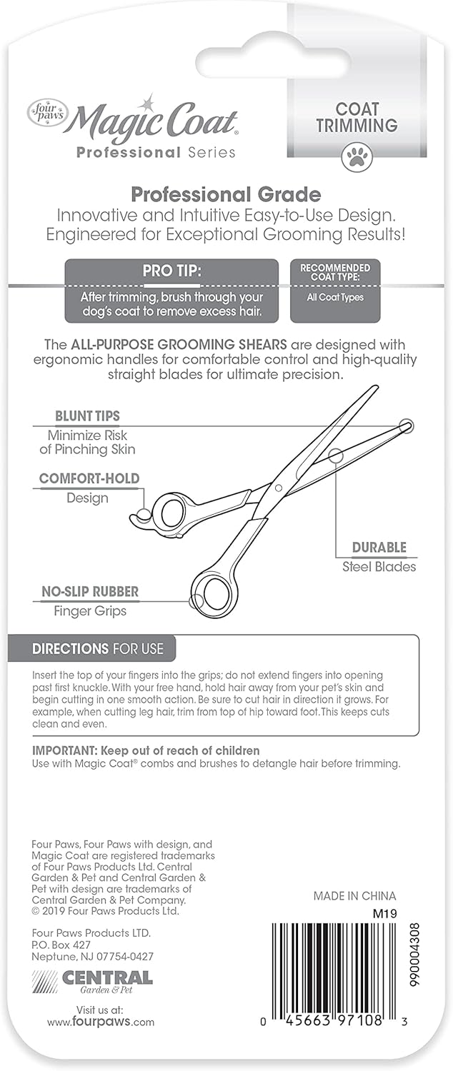 Four Paws Magic Coat Professional Series Grooming Brushes for Dogs & Cats l Trimmers, Nail Clippers, & Brushes Dog & Cat
