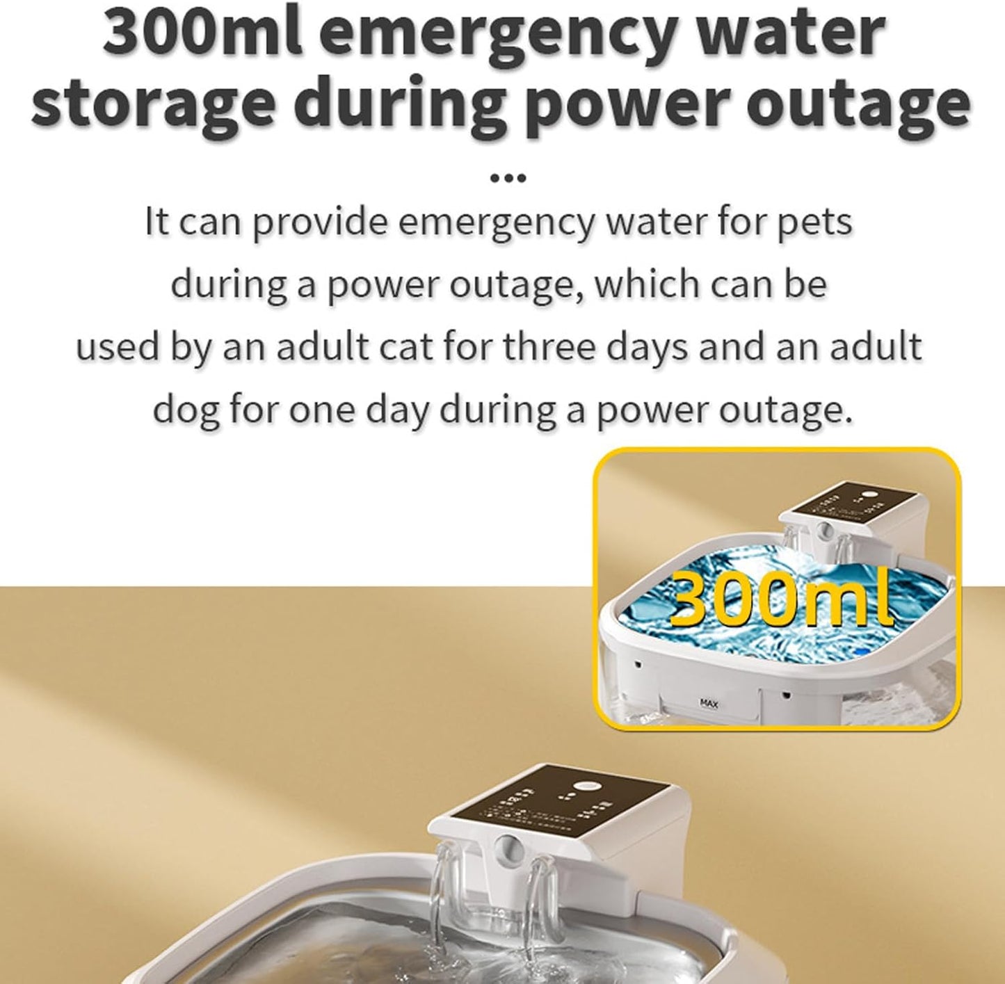 USB Rechargeable Water Dispenser Quiet Operate Automatic Filtration Circulation Drinking Fountain for Small Dog Cats Large Capacity Dog Water Dispenser