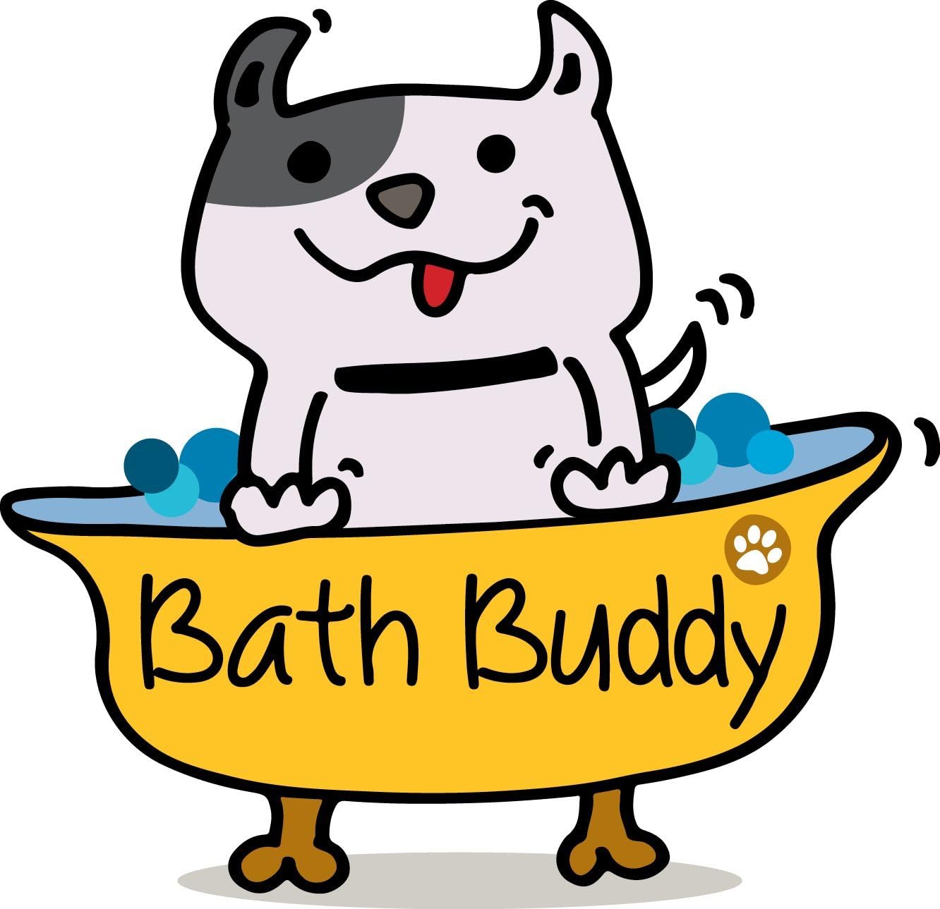 New for Dogs - The Original Dog Bath Toy - Makes Bath Time Easy, Just Spread Peanut Butter and Stick (Red)