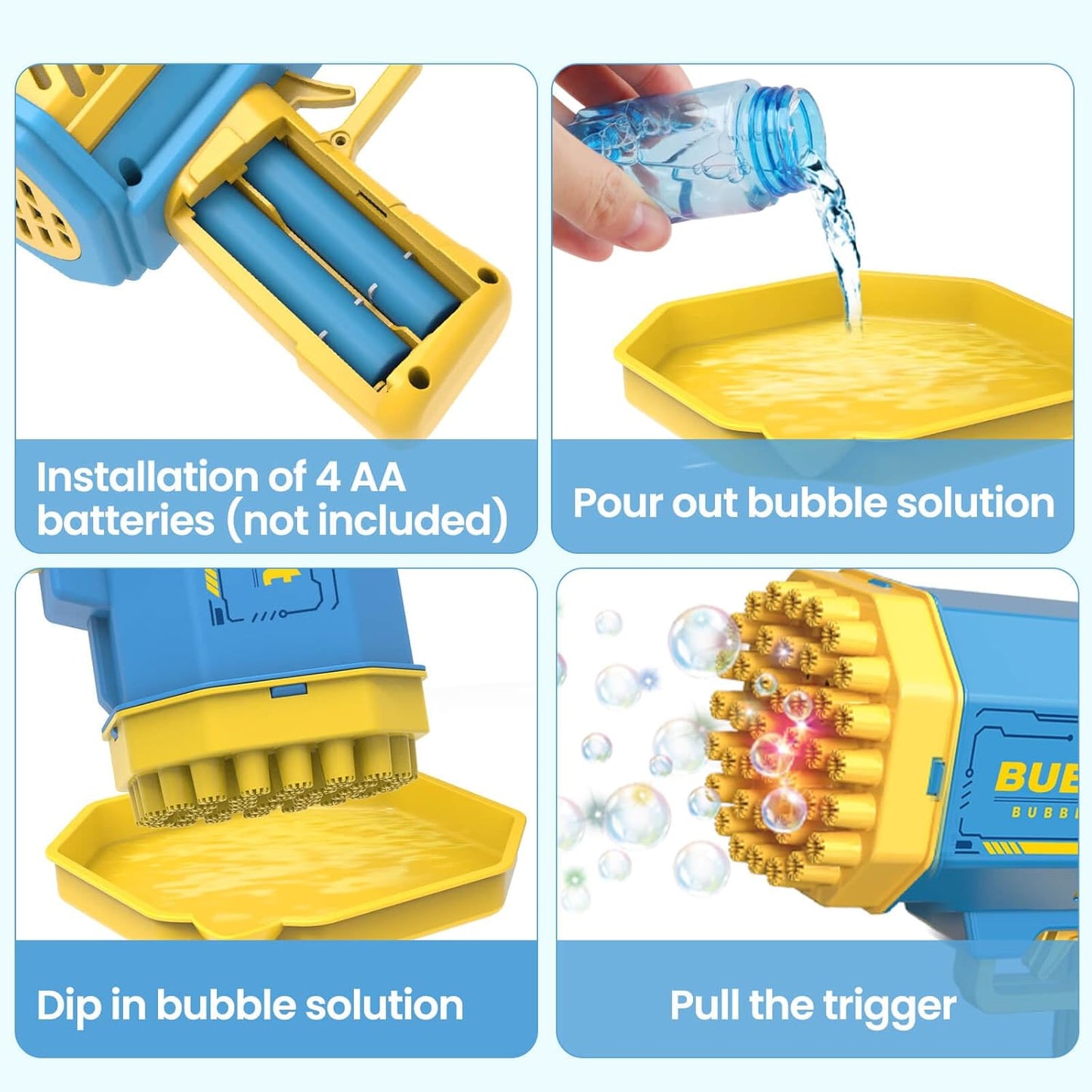 JONEG Toys for 3-8 Year Old Boys Girls: 2 Pack Bubble Machine for Kids with Bubble Solution, Gifts for 3 4 5 6 7 8 Years Old Boy Birthday Toy for Kid Toddlers Ages 4-6 Outdoor Wedding Bubbles Wands