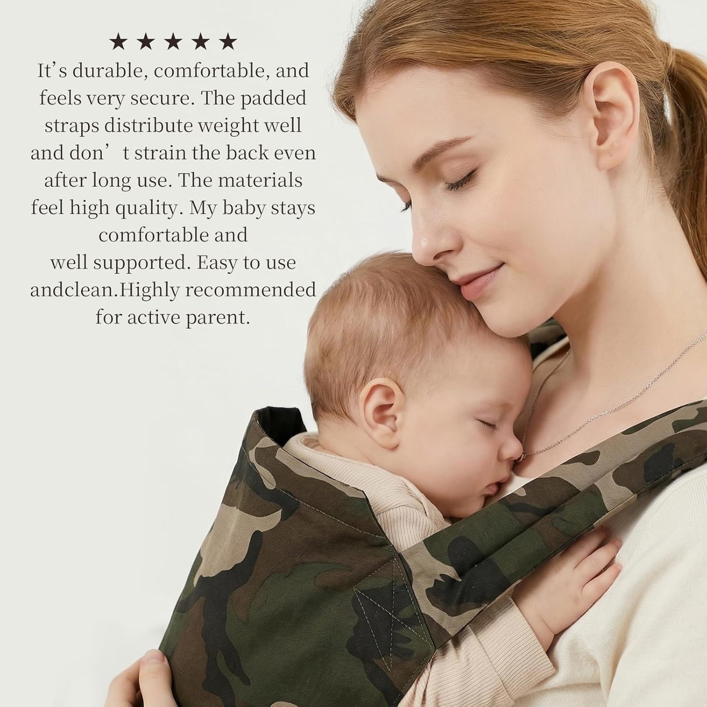 Baby Carrier for Dad (7-30lbs)-Military Stylish Infant Holder Carriers Newborn to Toddler, Men Baby Carrier with Windproof Cap, One Size Fits All, Camouflage