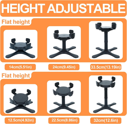 Adjustable Dog Bowl Stand Raised Bowl with 3 Heights Tilted Feeding Stand Elevated Stand for Dog Bowls Adjusts to 5.5",9.45",13.2" Non-Slip for Small Medium Large Dogs