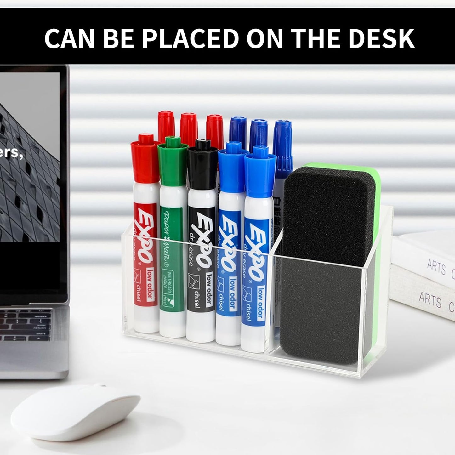 Acrylic Magnetic Marker Holder For Whiteboard Dry Erase Marker Holder For Office Refrigerator Fridge Classroom Must (Acrylic)