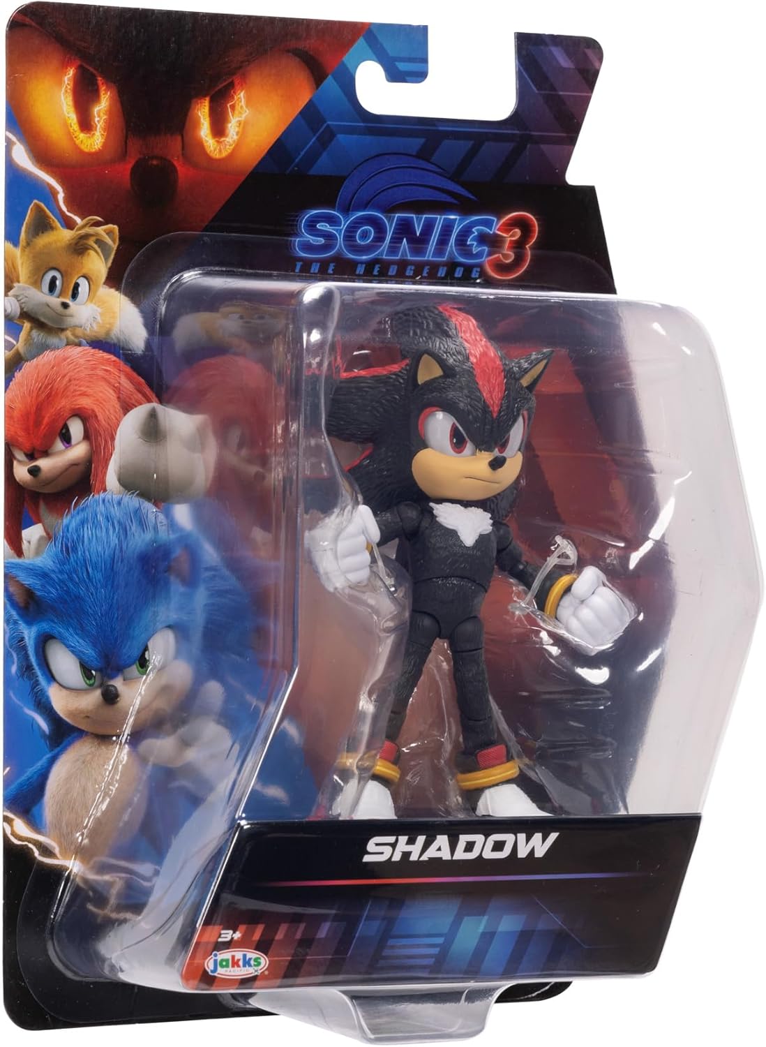 Sonic The Hedgehog – 5-Inch Shadow Action Figure – 20+ Points of Articulation – Official Collector Toy – Boys & Girls Ages 3+