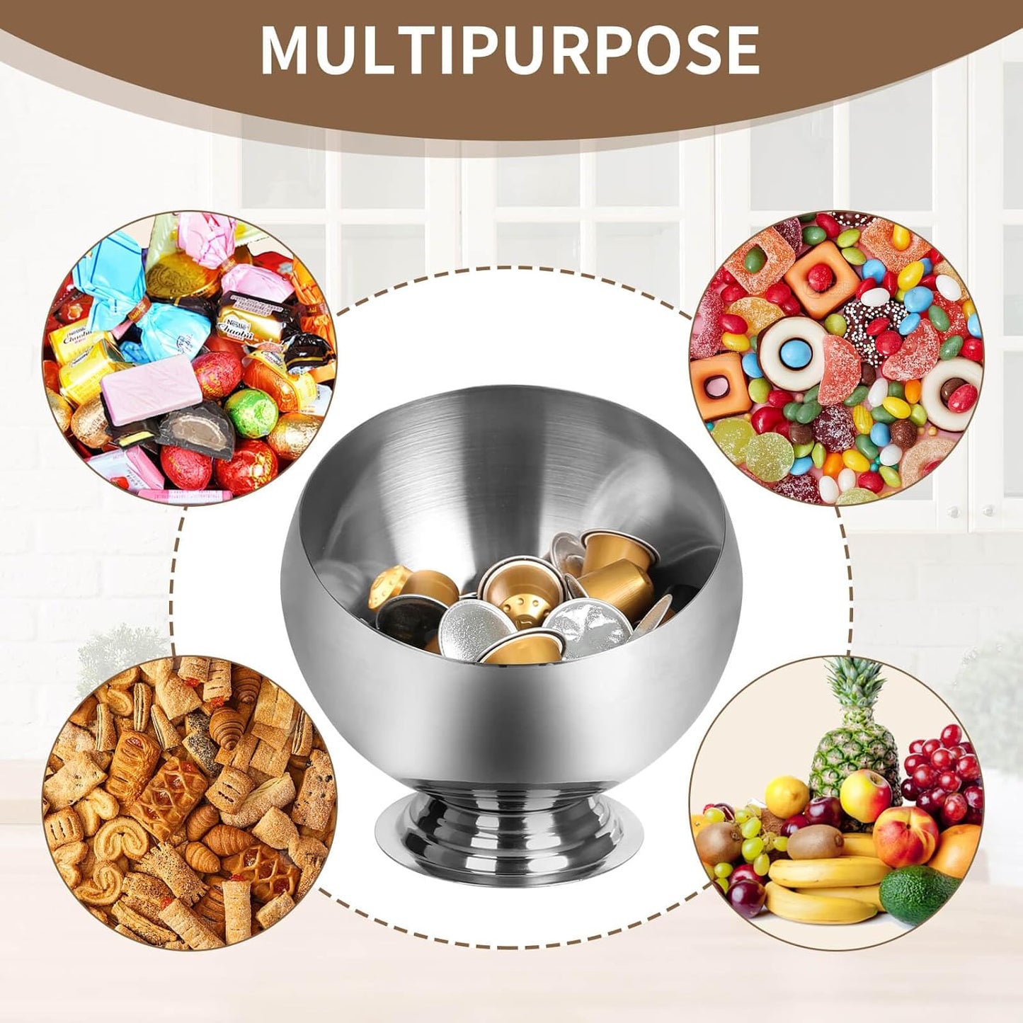 Coffee Pod Holder-Coffee Pod Storage-K Cup Holder-Espresso Pod Holder-Coffee Pod Organizer(GOLD