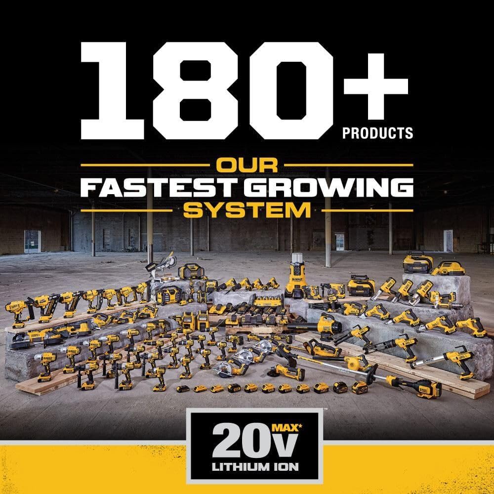 DEWALT Grease Gun 20V MAX, Cordless Electric Grease Gun 42” Hose, 10,000 PSI, Variable Speed Triggers, Tool Only (DCGG571B)
