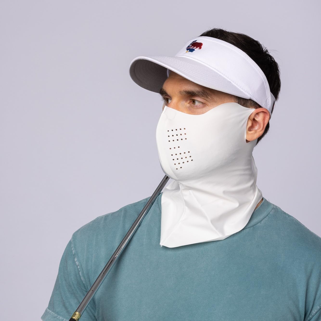 Korean UPF 50+ UV Sun Protection Face Mask – Cooling Breathable Neck Cover for Golf, Fishing, Hiking – Made in Korea