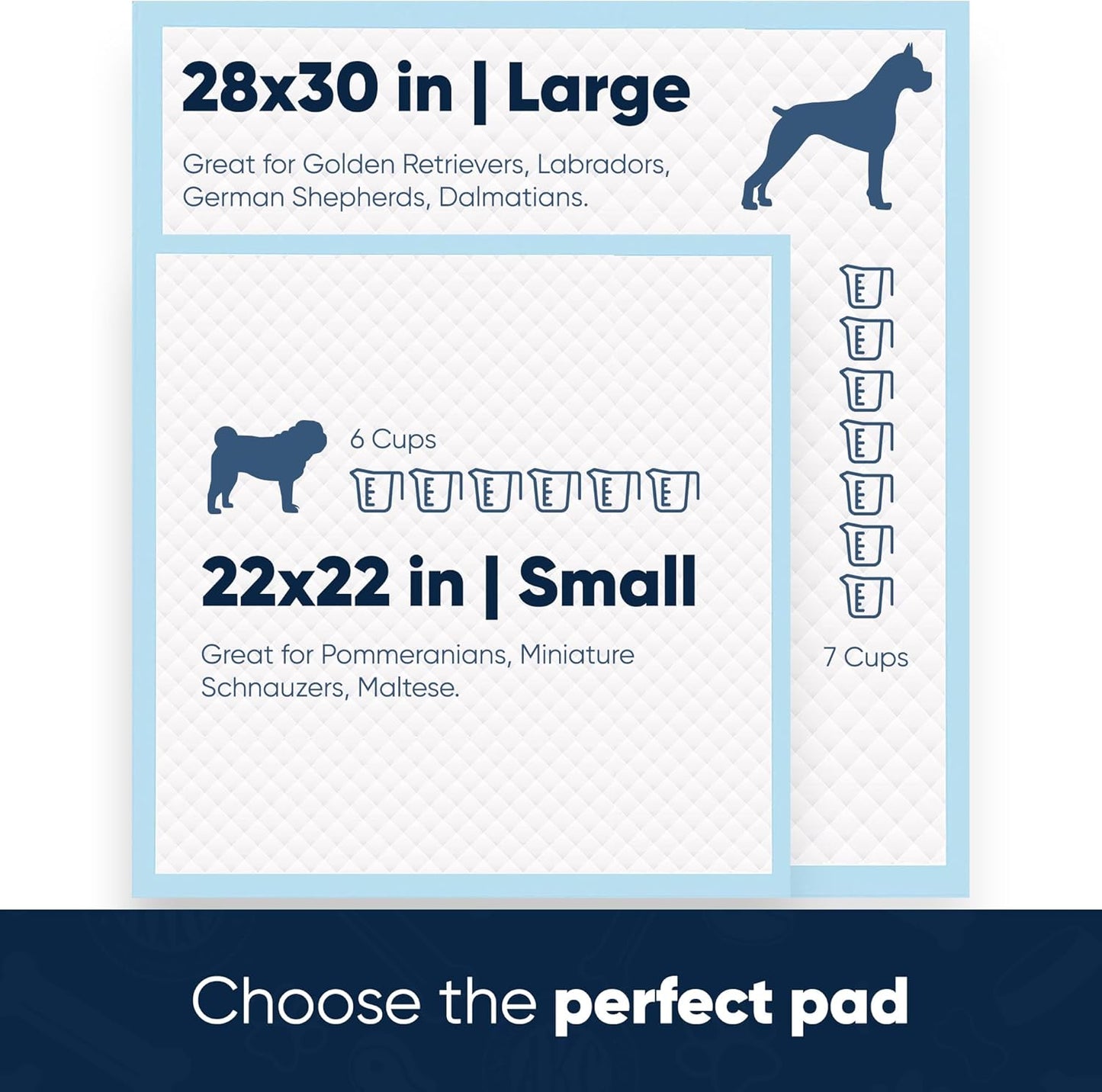 American Kennel Club Puppy Training Pads for Dogs, 150 Count, Fresh Cut Grass Scent, Absorbent Leak-Proof Dog Pee Pads in Box