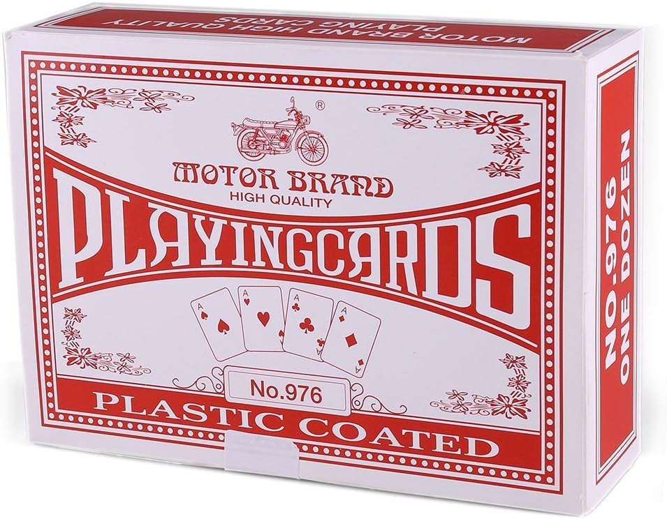 LotFancy Playing Cards, 12 Pack, Decks of Cards Bulk, Poker Size, Standard Index, for Blackjack, Euchre, Canasta Card Game, 6 Blue and 6 Red, Casino Grade Poker Cards