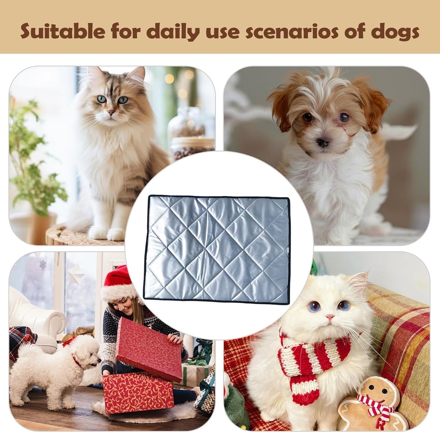 Puppy Pee Pads, Anti Slip Crate Liner, Washable Pet Training Pads with Absorbent Layers, Dog Potty Pad with Leak Proof Design, Puppy Training Pad, Practical Accessory for Crate Bed Indoor Outdoor Use
