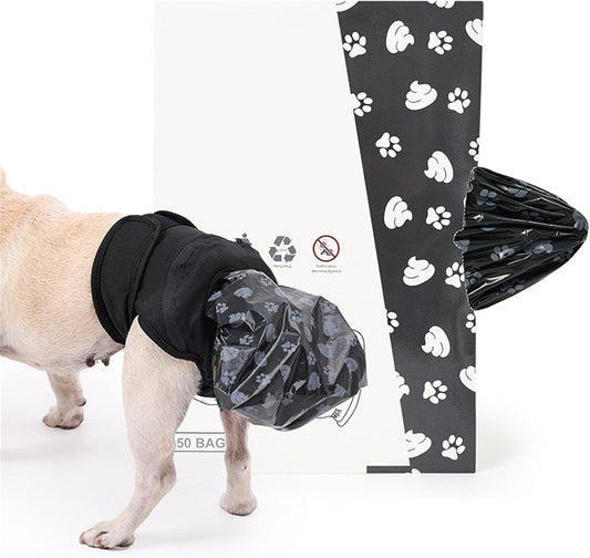 Reusable Doggies Period Diaper with Poop Bag for Small Dogs Pet Underwears Pet Dog Comfortable Nappies