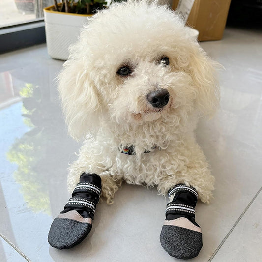 Adjustable Dog Protective with Thick Grip for Outdoor Slip Dog Paws Protective Booties
