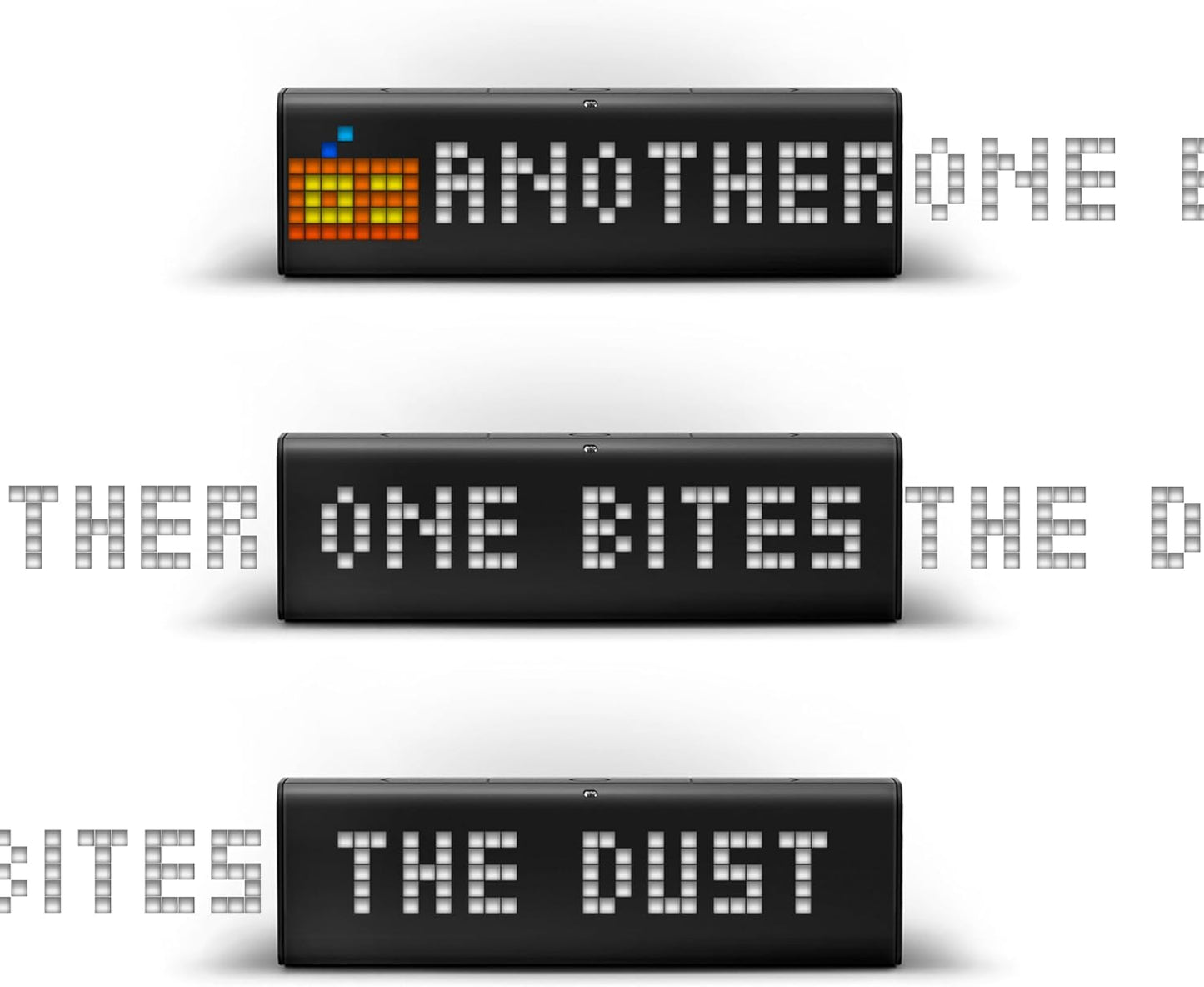 LaMetric TIME Wi-Fi Clock for Smart Home - Social Media Counter - Cinema Lightbox - Digital Alarm Clock with Weather - Retro Pixel Art Bluetooth Speaker with 37x8 LED Display