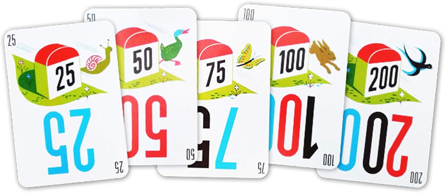 Asmodee Mille Bornes Classic Racing Card Game - Fast-Paced Family Strategy Game for Ages 7+, 2-6 Players, 20 Minute Playtime
