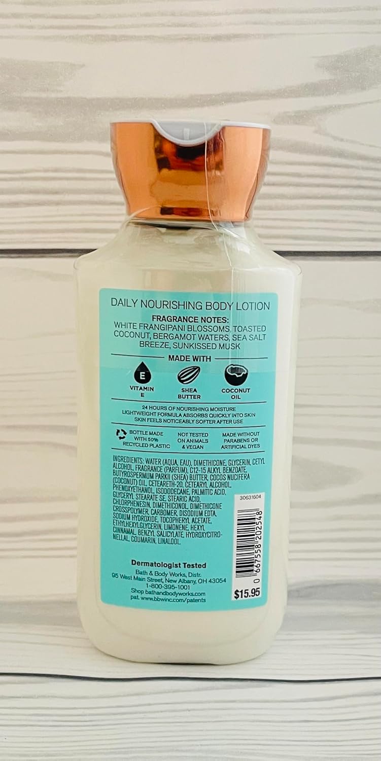 Bath & Body Works Bath and Body Works At The Beach Super Smooth Lotion Sets Gift For Women 8 Oz -2 Pack (At Beach) 16 Fl Oz