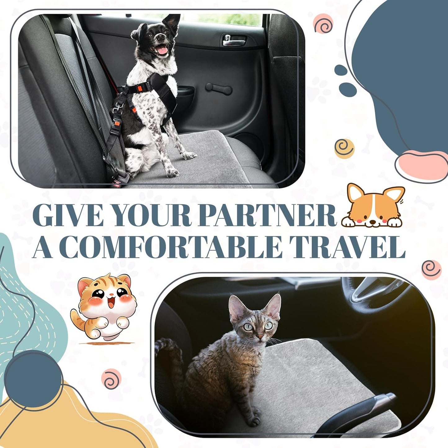 4 Pcs Pet Carrier Pad Travel Pet Reversible Dog Mat Replacement Liners for Travel Dog Bed Pad Washable Plush Double Sided Bed Mat for Cat Kennel Crate(Grey,17 x 11 Inch)