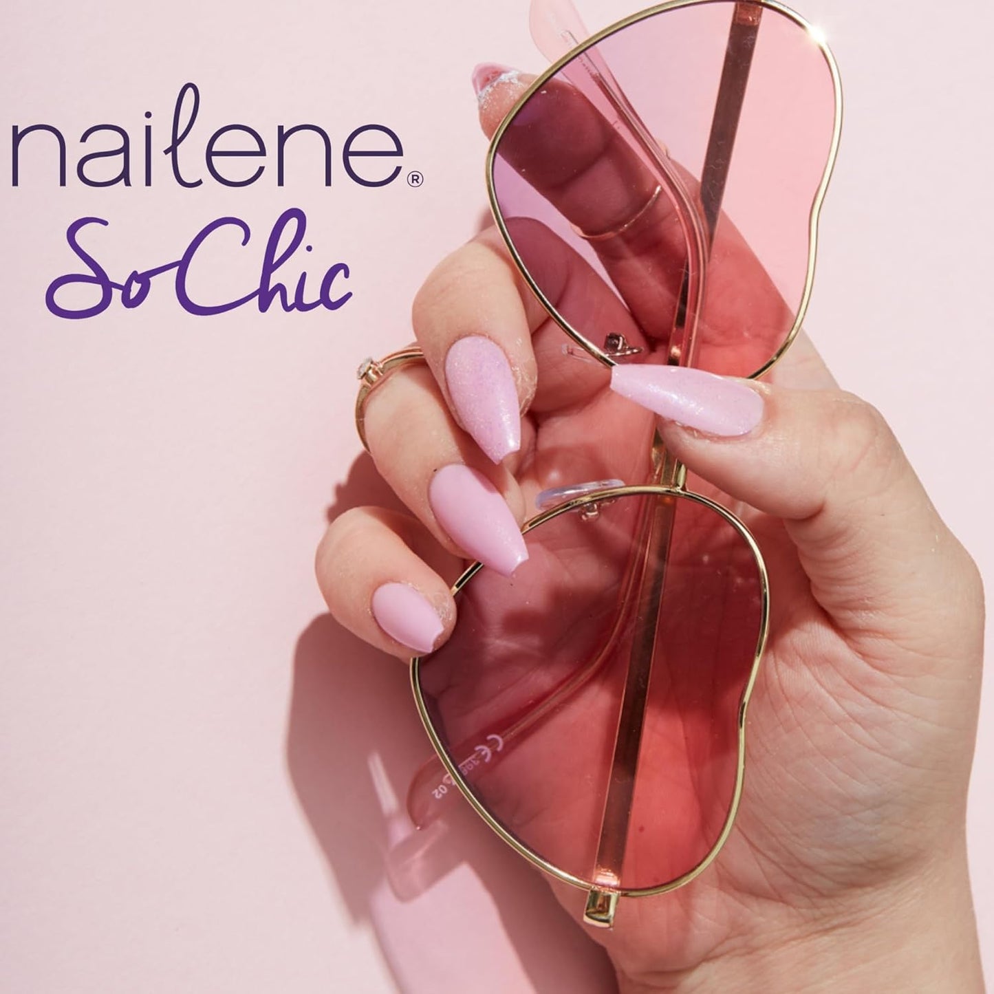 Nailene Perfect Bond Nail Glue, Super Strong, Durable, Easy to Apply Acrylic Nails, Press On Nails, Repairs Natural Nails, Quick Drying Nail Adhesive, Lasts 7 Days, Pink Tint, 2 g/0.07 oz, 2 Pack