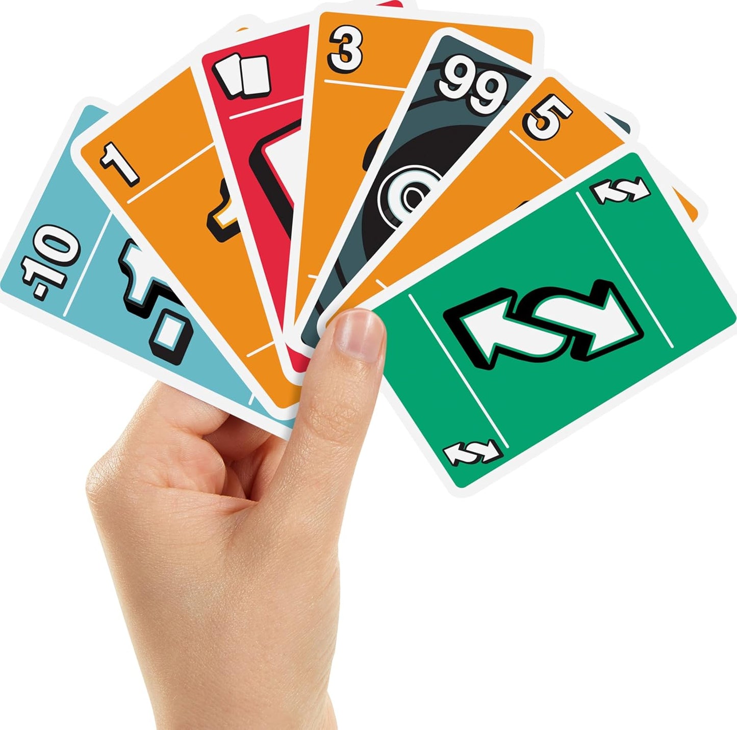 Mattel Games ONO 99 Card Game from The Makers of UNO for Kids, Adults & Families, Add Numbers & Don't Go Over 99