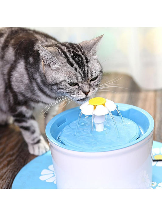 2 Pcs Pet Water Fountain Nozzle Replacement Flower Head for Cat Dog Automatic Drinking Fountain Accessories Orange Yellow Color
