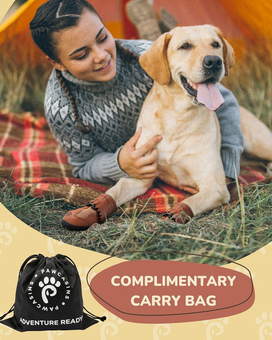 Dog Booties & Paw Protectors - Shoes for Small, Medium & Large Dogs - Snow & Rain Boots - Winter & Summer, Size 5