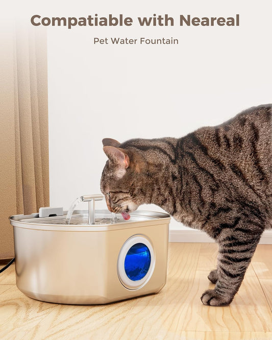 Cat Water Fountain Replacement Water Pump - Quiet Replacement Pump - ideal for 3.2L/108oz Cat Drinking Fountain Automatic Pet Water Dispenser