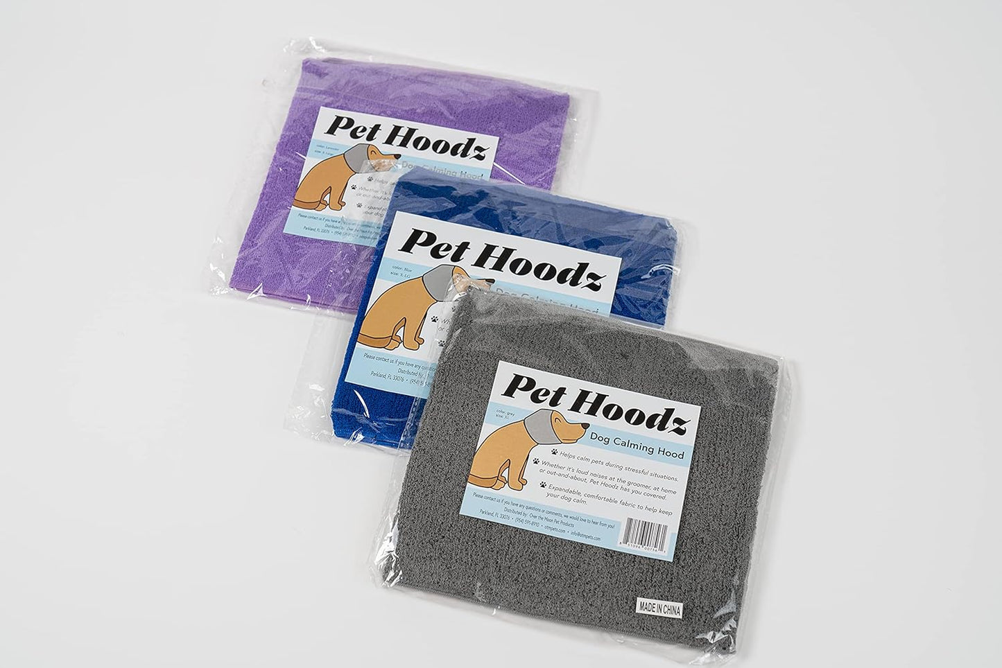 Pet Hoodz for Dogs-Anxiety, Grooming, Ear Muffs, Dog Ear Protection, Calming, Ear Compression, Pet Hoodie, Dog Hoodie Blue