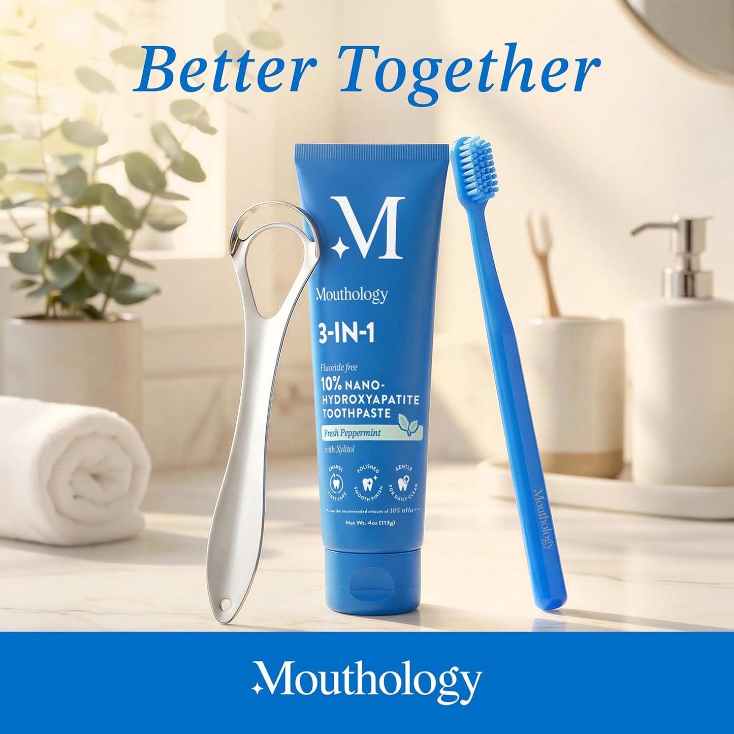 BASIC CONCEPTS Tongue Scraper for Adults (2 Pack), Reduce Bad Breath (Travel Cases Included), Stainless Steel Tongue Cleaners, 100% Metal Tongue Scraper with Case Fresh Breath Tongue Cleaner Oral