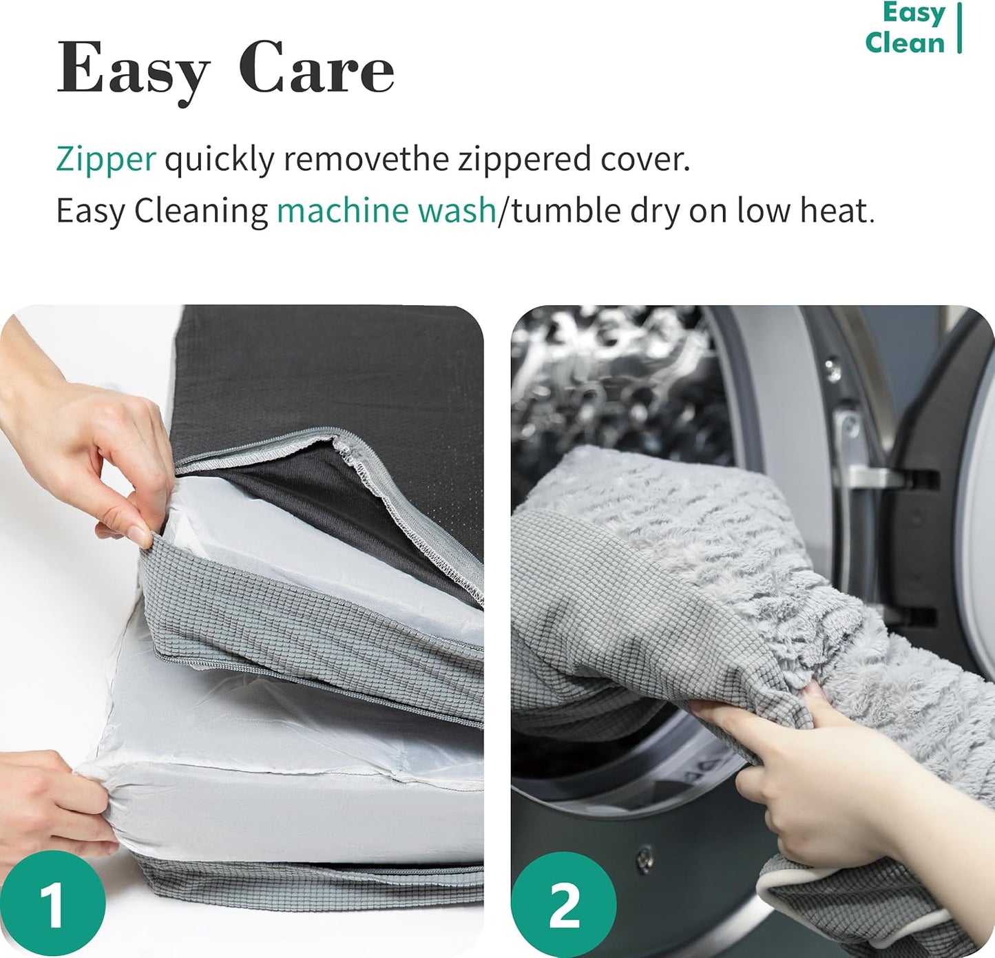 Orthopedic Dog Beds for Small Medium Dogs,Waterproof Lined Egg Crate Foam Pet Bed Mat with Removable and Washable Cover and Non Slip Bottom,Dog Sofa Soft Bed