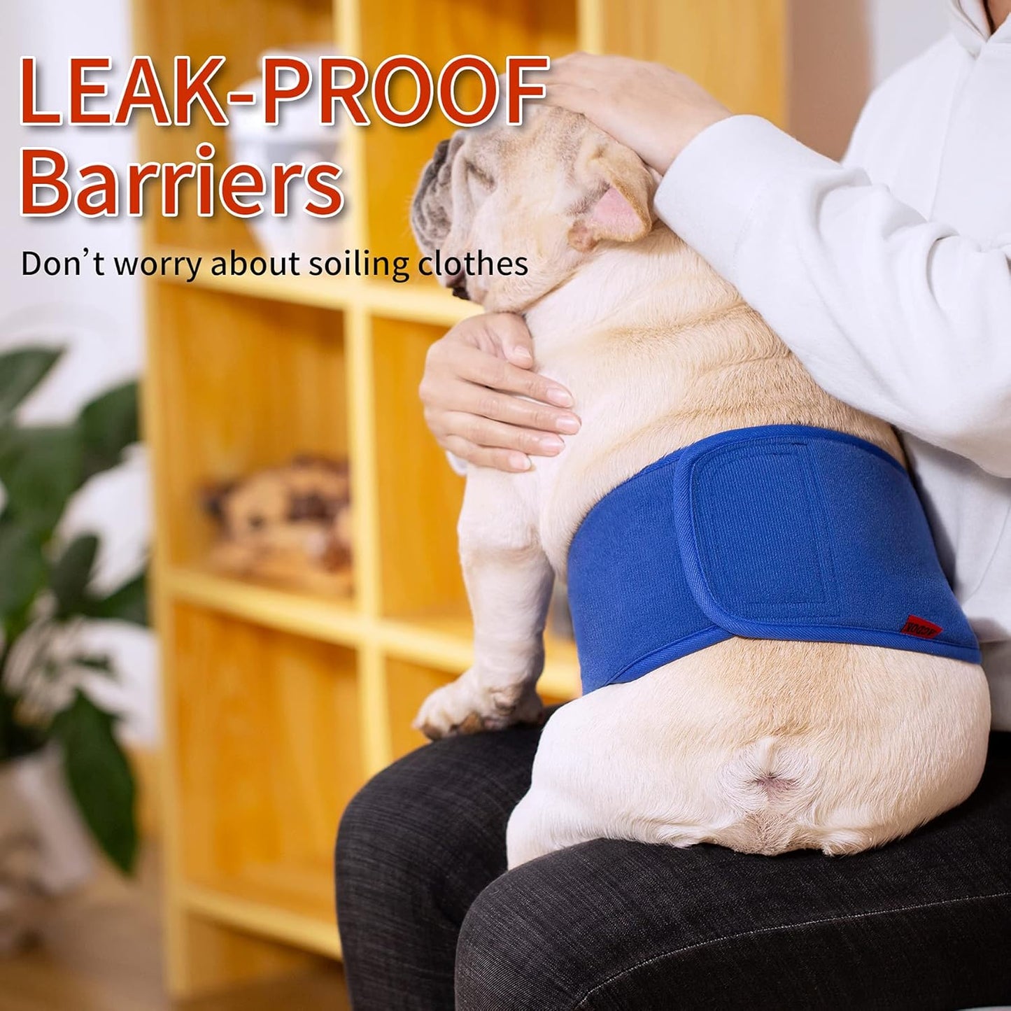 Dog Diapers Male, ACDOK Reusable Belly Bands for Male Dogs Wraps (Pack of 3) Upgrade Durable Delly Diapers for Dogs