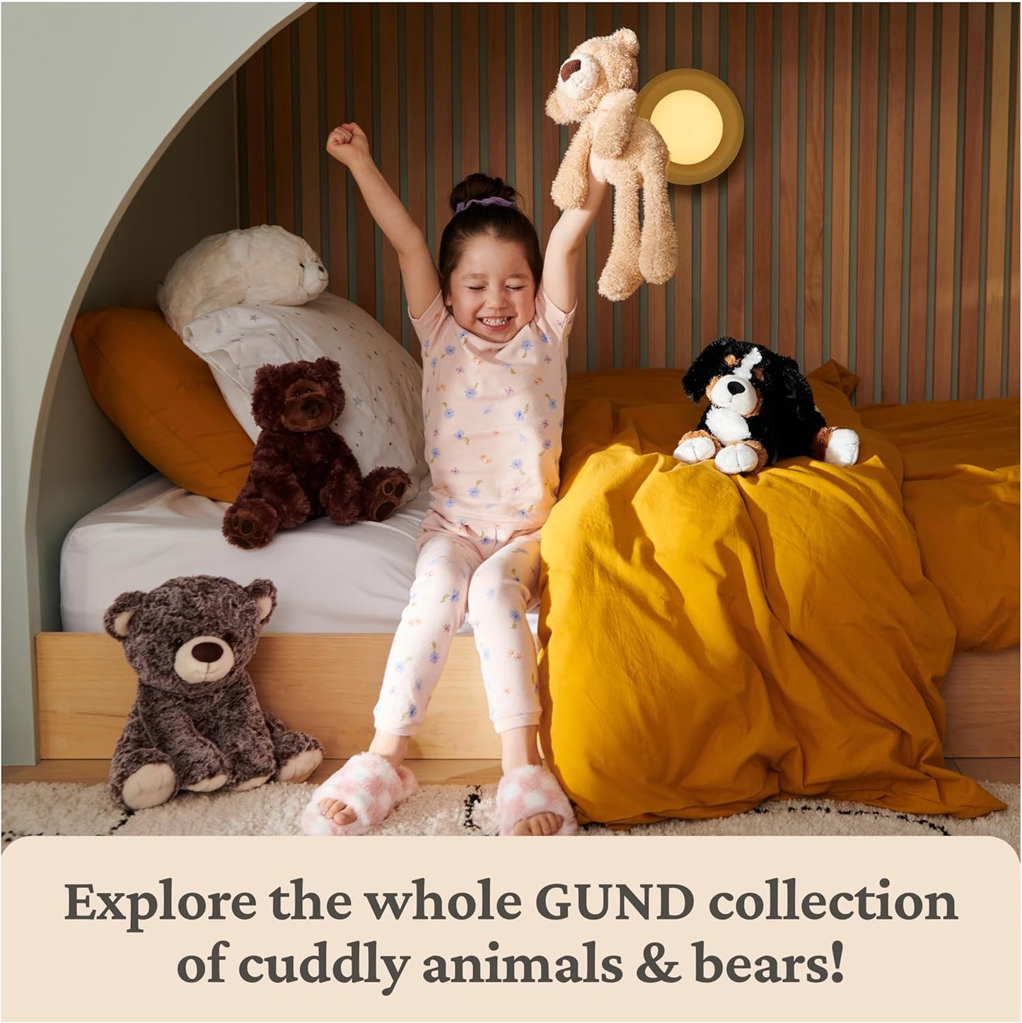 GUND Randle Bernese Mountain Dog, Premium Stuffed Animal Plush for Ages 1 and Up, Black/Brown, 13”
