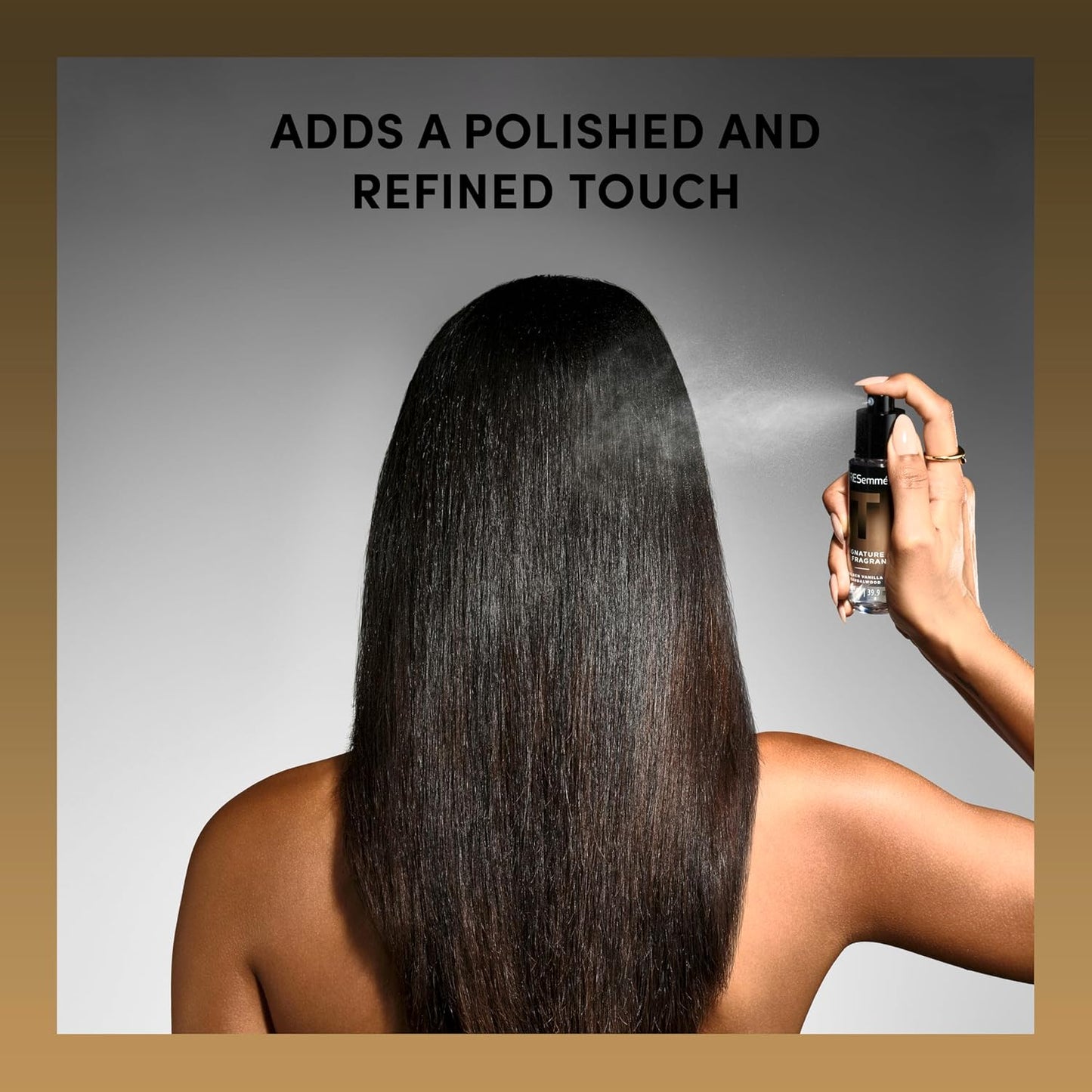 TRESemmé A-List Collection Signature Hair Fragrance 1 ct Golden Vanilla + Sandalwood Formulated Without Phthalates, Parabens + Synthetic Dyes, Developed & Safe for All Hair Types, 1.35 FL OZ