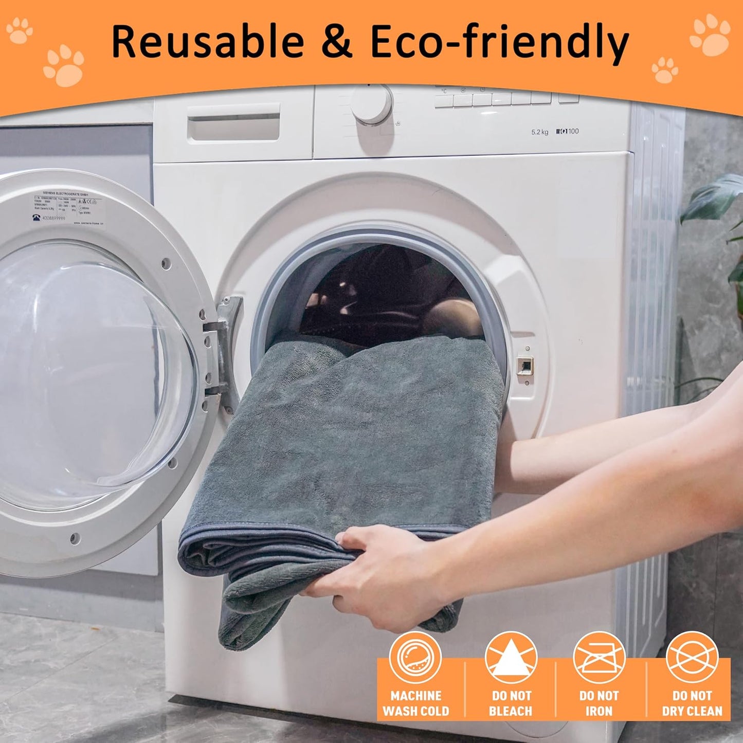 Washable Pee Pads for Dogs 3 Packs, Non-Slip Washable Pee Pads for Dogs, Fast Absorbent Pet Whelping Pads, Waterproof Dog Playpen Mat for Incontinence, Housebreak, Crate, 36'' x 48", Gray