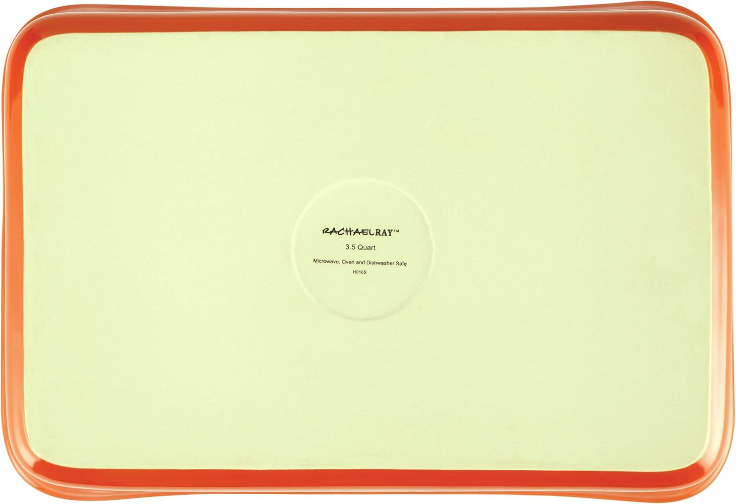 Rachael Ray Stoneware 2-Quart Square Baker, Orange