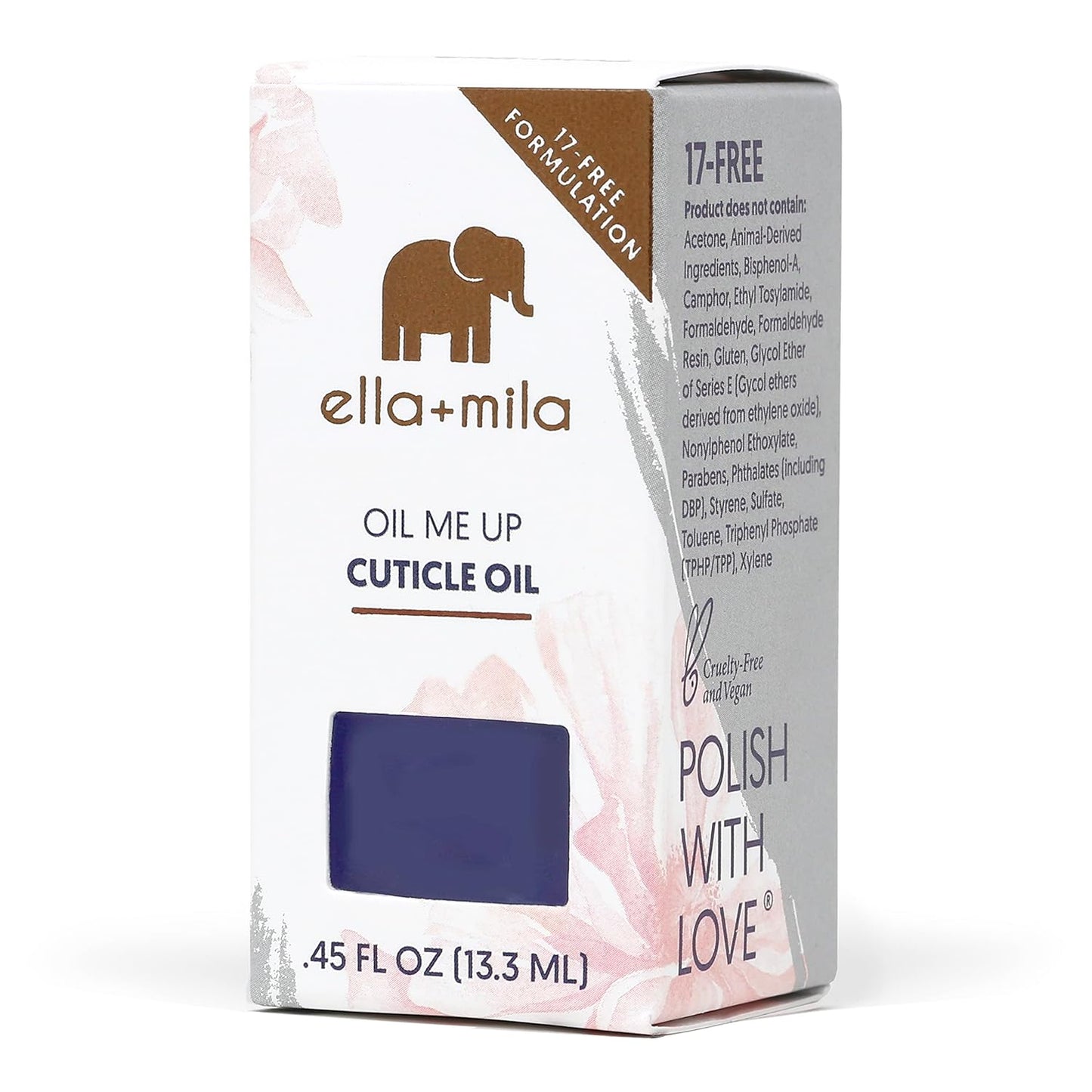 ella+mila Premium Cuticle Oil for Nail Growth - Fingernail Care Treatment with Lavender & Vitamin E - Strengthening Nail Oil for Damaged Fingernails - Natural Cuticle Moisturizer (0.45 fl oz)