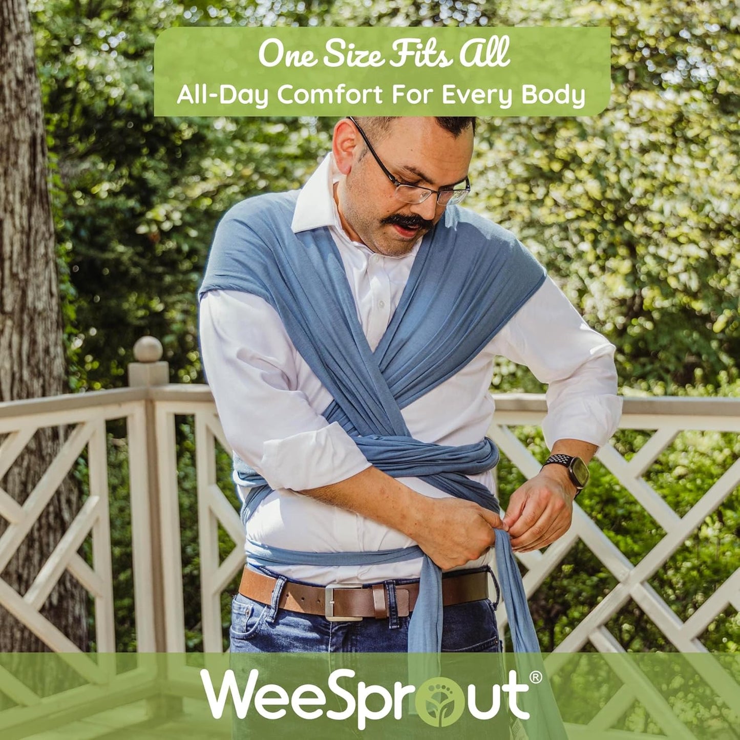 WeeSprout Baby Wraps Carrier - Perfect Child Sling for Newborn and Infant, Enhances Bonding, Soft and Breathable, Ideal for Babywearing