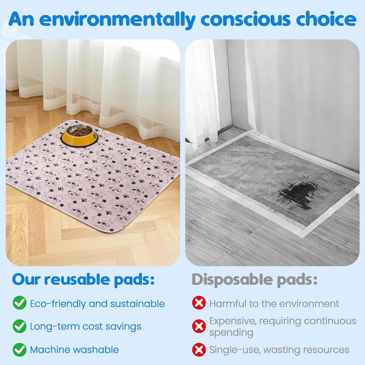 Washable and Reusable Puppy Pee Pads for Dogs Super Durable Chew Proof with Waterproof TPU Backing Non Slip Design Portable for Home Travel and Outdoor Use Khaki Large 1 Pack