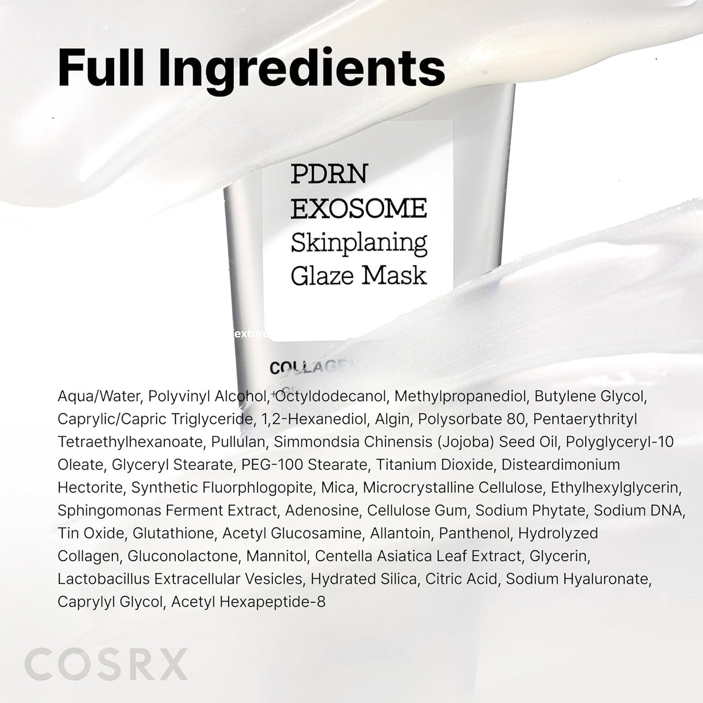 COSRX PDRN EXOSOME Glaze Wrapping Mask with SALMON DNA PDRN, Easy Peel-Off Overnight Mask for Glass Skin, Firmness, Elasticity & Skin Texture Care,1.69 fl. Oz, Korean Skin Care