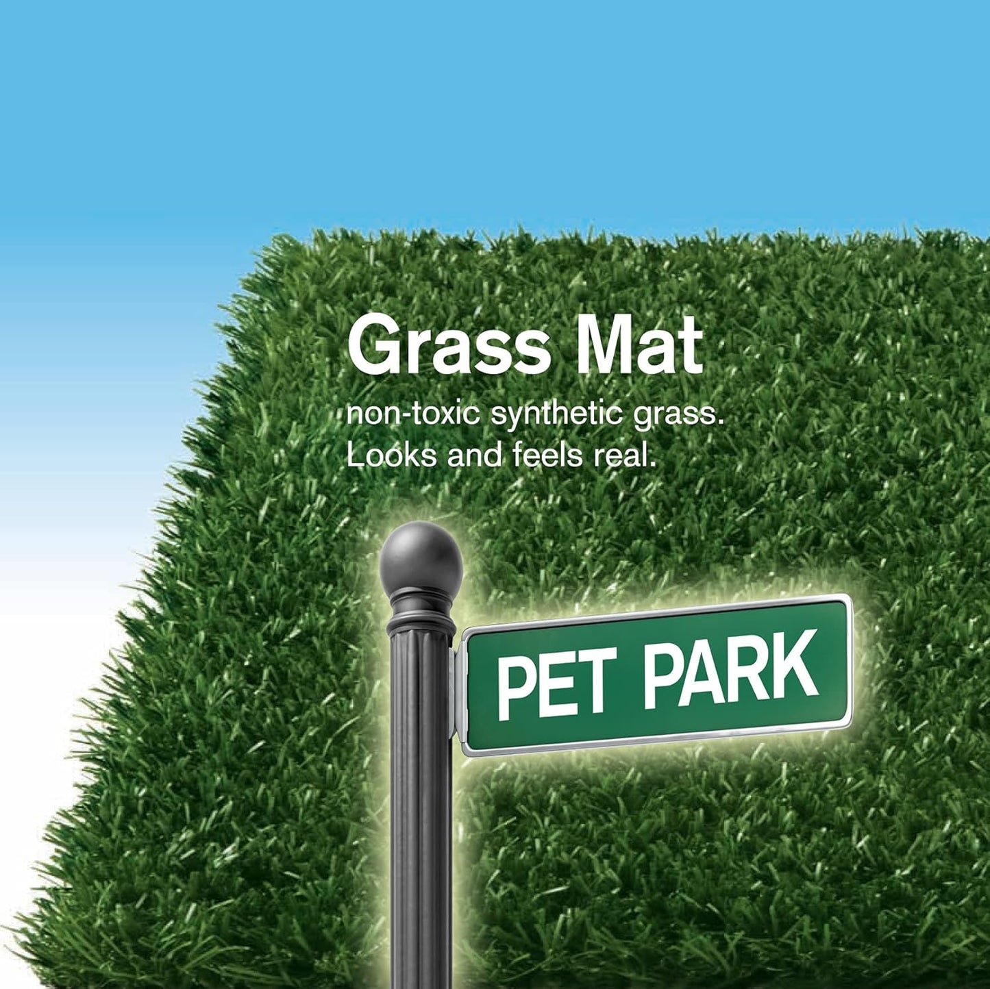 Pet Zoom Pet Park Replacement Pad for Indoor Potty, 20”x25",green
