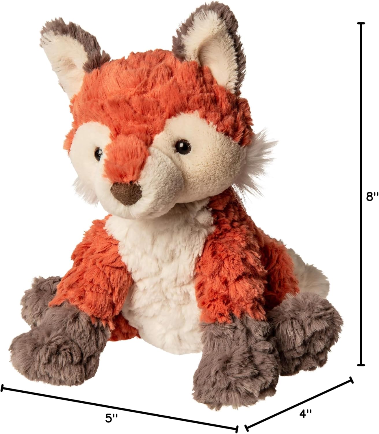 Mary Meyer Putty Stuffed Animal Soft Toy, 8-Inches, Coral Fox