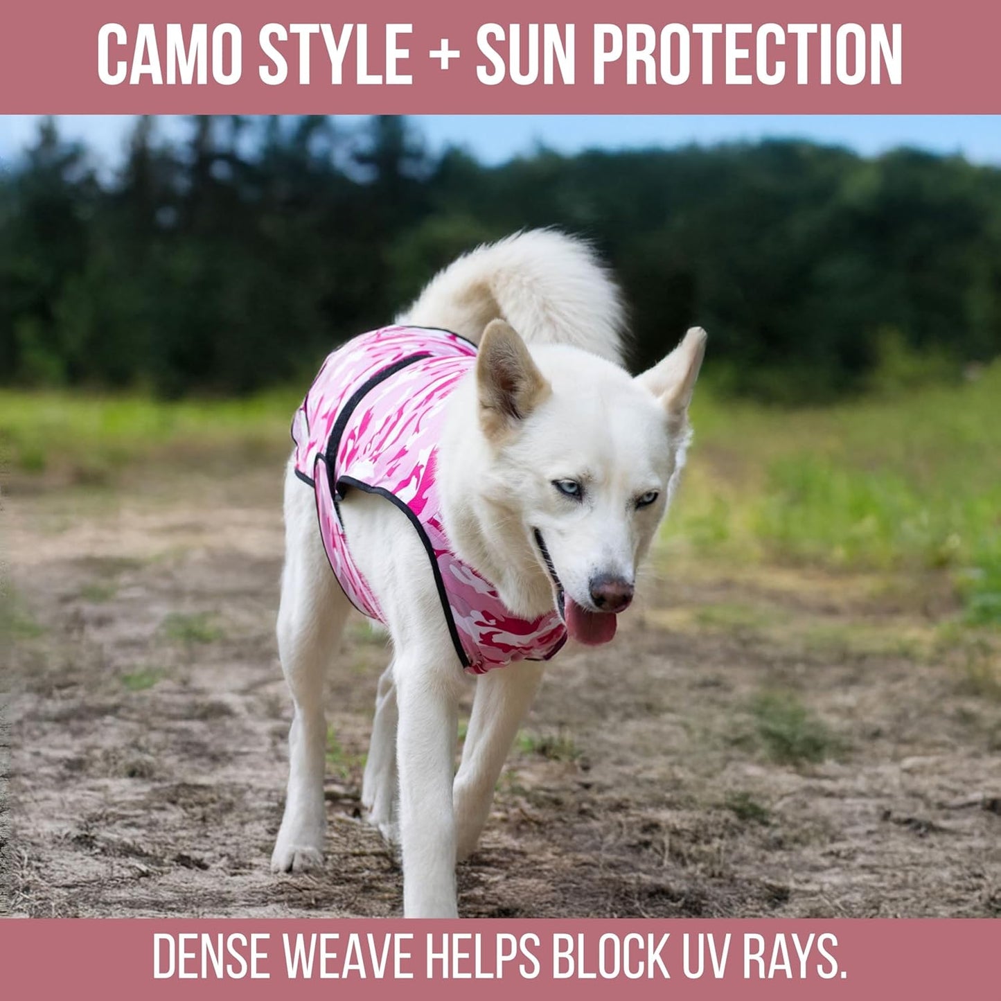 Dog Cooling Vest - 2-Layer Cooling with Soft Microfiber Fabric - Lightweight, Adjustable and Comfortable - UV Protection for Small to Large Dogs - Relief in Hot Weather (Green, Large)