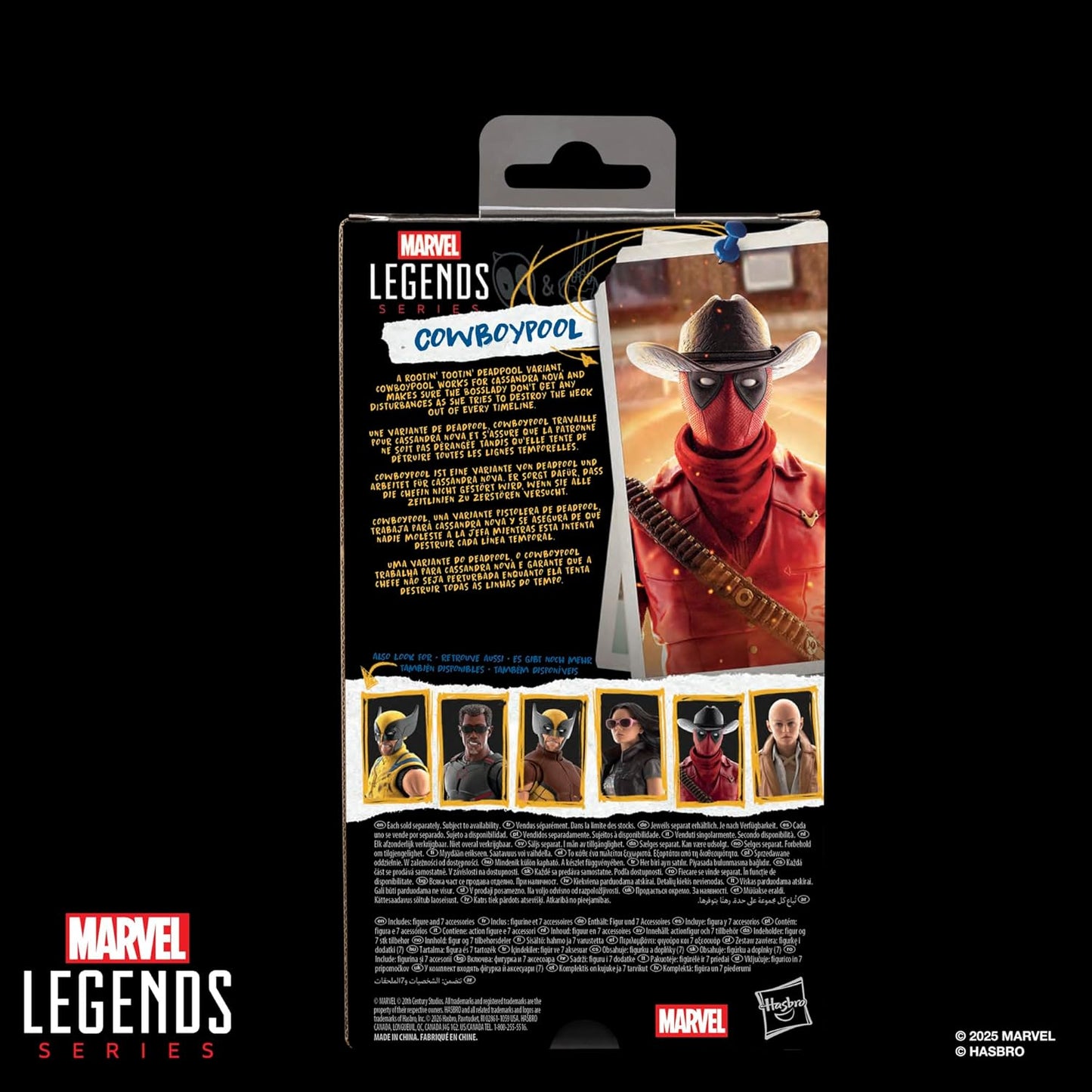 Marvel Legends Series Cowboypool, Marvel Studios' Deadpool & Wolverine Movie Collectible 6-Inch Action Figure Gift