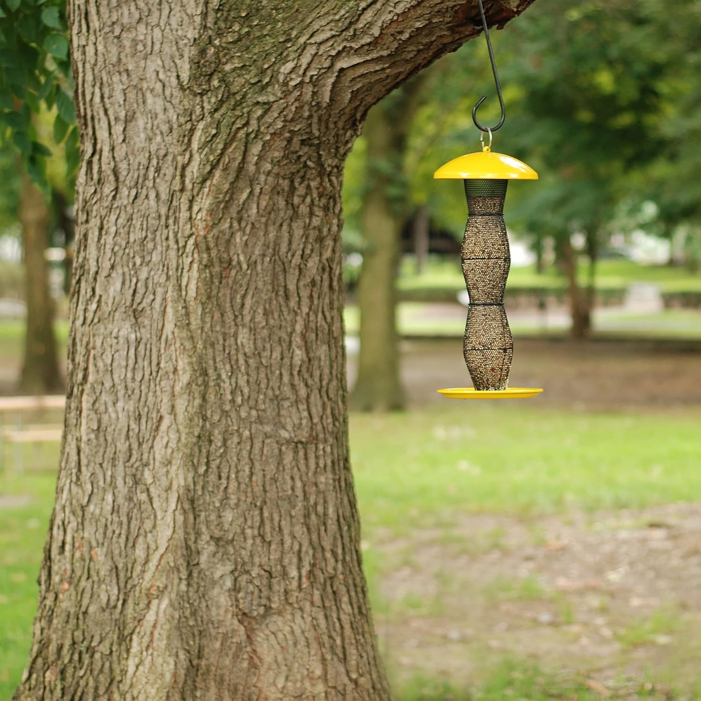 Perky-Pet YB5F00340 Yellow & Black Finch Tube Wild Bird Feeder