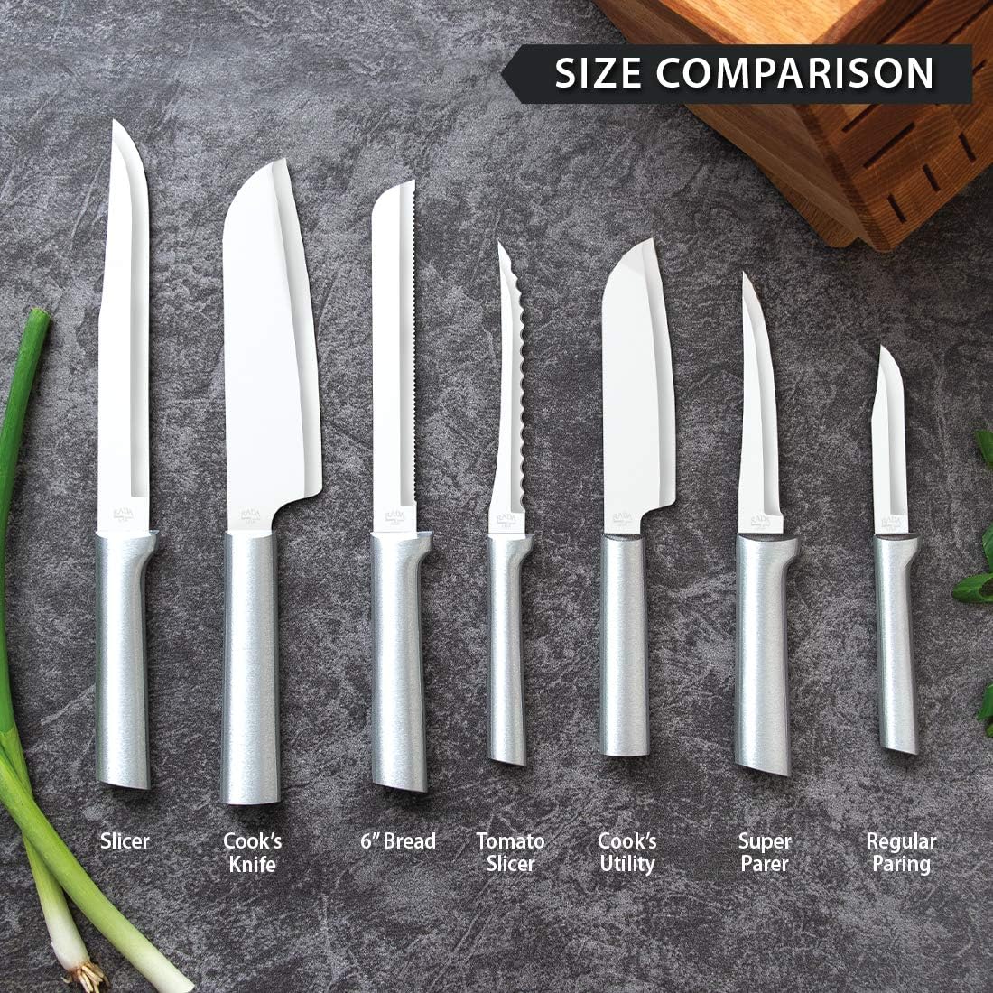 Rada Cutlery Super Parer Knife (R127), 4.38" Stainless Steel Blade, Silver Handle